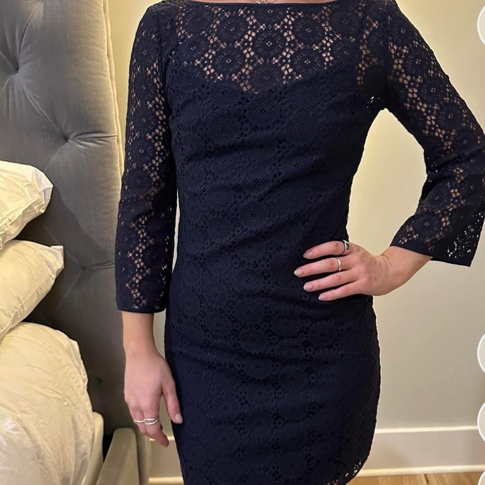 Lilly Pulitzer Midnight Blue Lace Dress